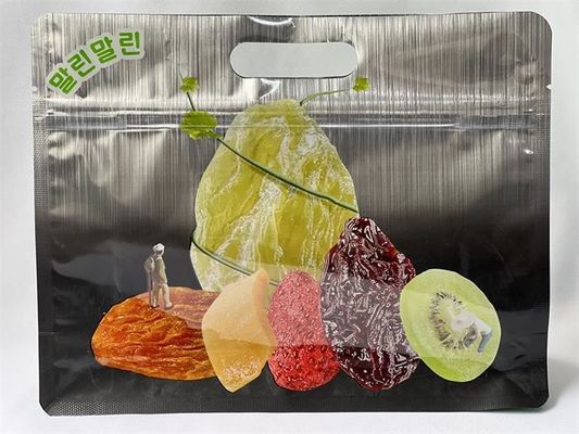 Bolsa de embalagem impressa metalizada Snack Zipper Capacidade personalizada OEM