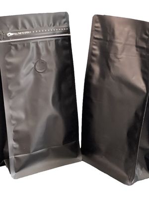 Bolsa Quad Ziplock à prova d'água personalizada para embalagens de café