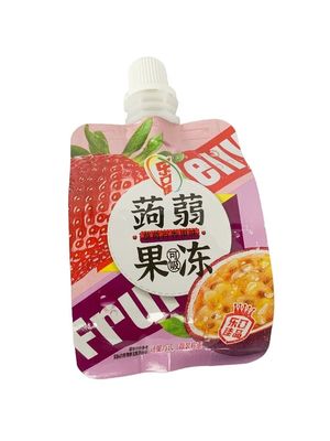Saco de borracha impresso personalizado para 100g de suco de frutas com borracha de 8,6 mm a 10 mm