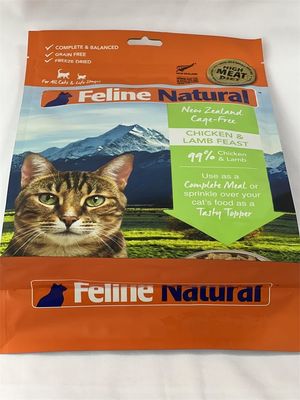 Sacos para embalagem de alimentos para animais de estimação com impressão personalizada fundo plano fosco