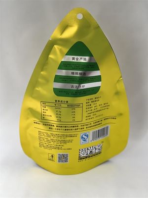 Sacos de Mylar Metalizados Stand Up Impressão Personalizada em Formato Livre para Lanche Seco