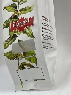 Sacos de café com reforço lateral para embalagem de café 250 g