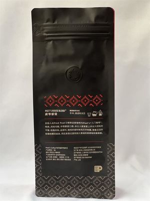 Caixa lacrada bolsa saco de café Mylar fundo plano suporte para grãos de café torrado