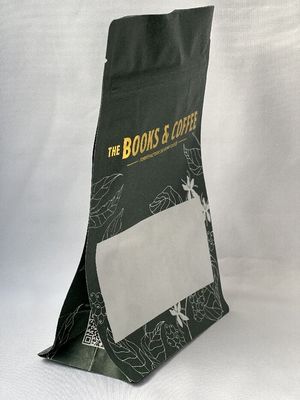 Bolsa para embalagem de café à prova de umidade Material PET de fundo plano