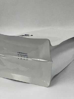 Sacos de embalagem de café de folha branca mate à prova de óleo Sacos de café de fundo plano