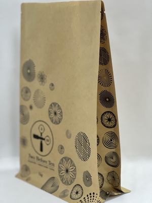 Bolsa reciclável BRC de fundo plano stand-up estampada vazia de grau alimentício