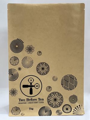 Bolsa reciclável BRC de fundo plano stand-up estampada vazia de grau alimentício