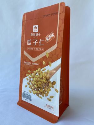 Reforço de bolsa biodegradável de fundo plano com janela