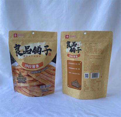 Bolsas de embalagem OEM de plástico Kraft Sacos lacráveis