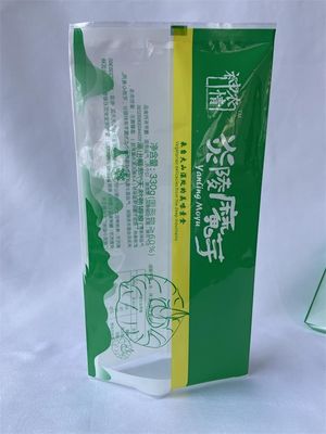 Saco de embalagem Mylar com vedação traseira transparente para alimentos