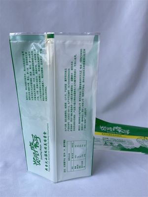 Saco de embalagem Mylar com vedação traseira transparente para alimentos