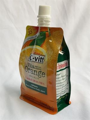 Bolsa de embalagem com bico plano de alta barreira para bebidas de frutas 150 ml