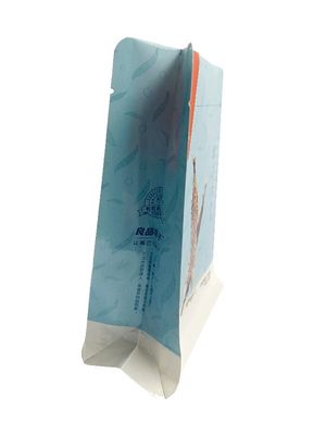 Bolsas de papel plástico com fundo plano saco 90g laminação a seco para peixe seco