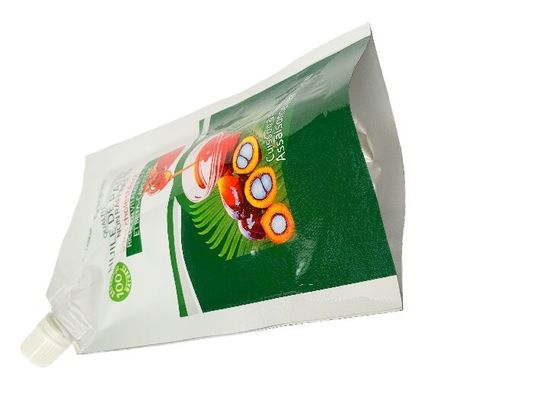 Folha de papel personalizada Stand Up Side Spout Pouch para óleo com cores CMYK Spot