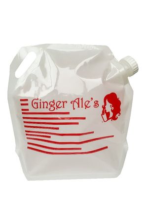 Bolsa de detergente líquido personalizada de nylon forte com capacidade de saco de 5L