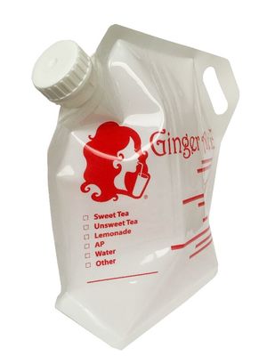 Bolsa de detergente líquido personalizada de nylon forte com capacidade de saco de 5L