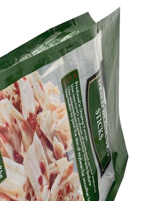 Saco de embalagem de alimentos com fecho e janela