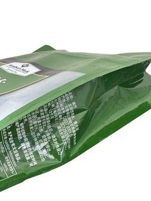 Saco de embalagem de alimentos com fecho e janela