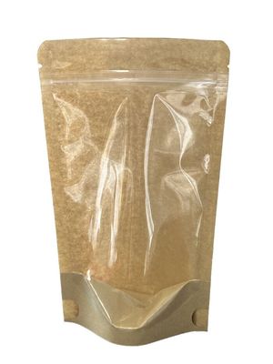 Bolsa de embalagem de café com fecho e janela