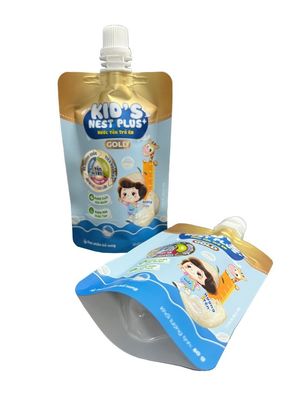 Saco de bolsas de escotilha personalizado com PET/AL/NY/RCPP para embalagens líquidas