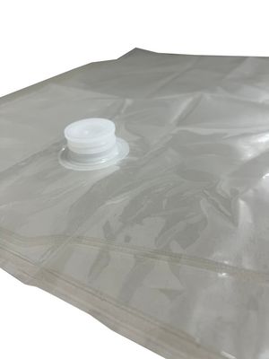 Saco de embalagem líquida de laminagem de camadas múltiplas em caixa