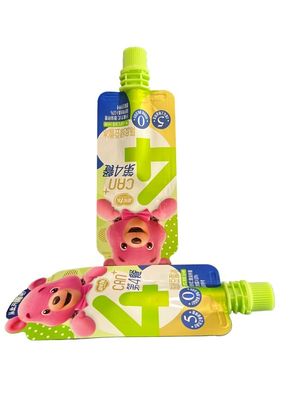 Bolsa de alimentos reutilizável personalizada com fecho fácil e tampa para bebê