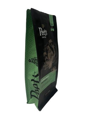 Saco de café laminado de papel metalizado com capacidade de 100 g-1 kg