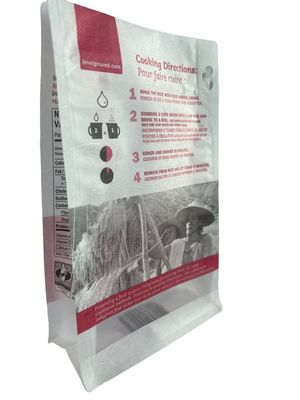 CMYK Cores Kraft Stand Up Pair Bolsas de embalagem com janela e fecho