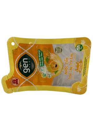 Amendoim Saco de comida de lanches Forma de fundo plano Impressão CMYK