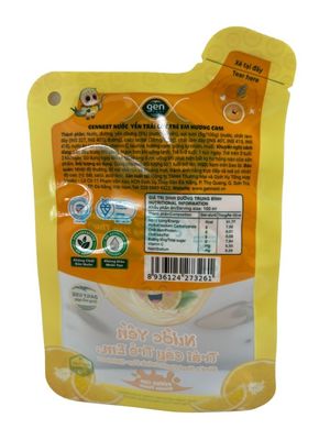Amendoim Saco de comida de lanches Forma de fundo plano Impressão CMYK