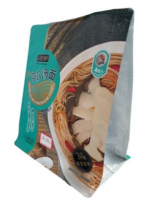 Bolsa de fundo plano com fecho de fecho de qualidade alimentar PET / VMPET / PE impresso sob medida