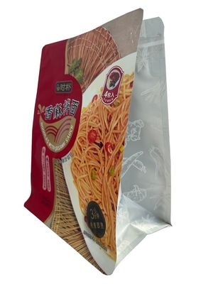 Excelente desempenho em pé Bolsas de fundo plano com plástico múltipla